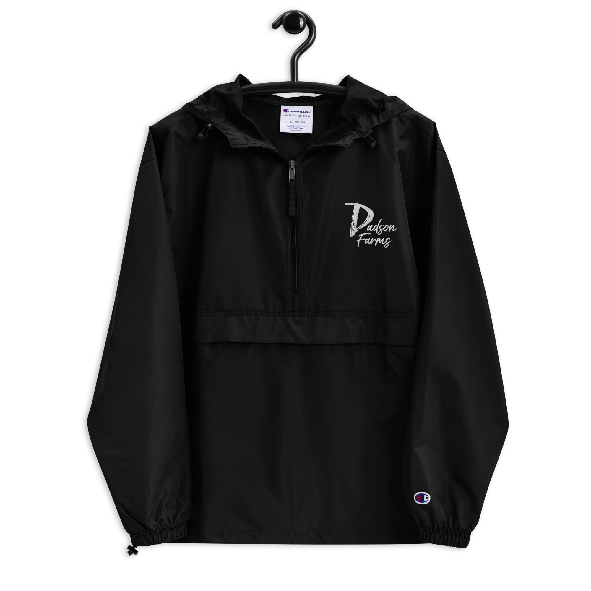 ジャケット YALE Embroidered Than Lightweight Packable Windbreaker Black Golf Embroidered Unisex Windbreaker - Travel Packable Thin