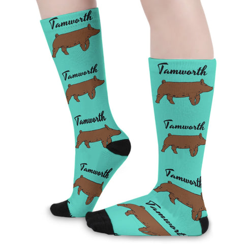 Teal Tamworth Socks