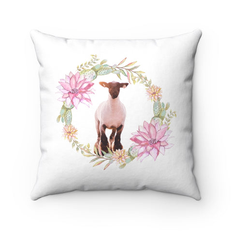 Sheep Floral Pillow